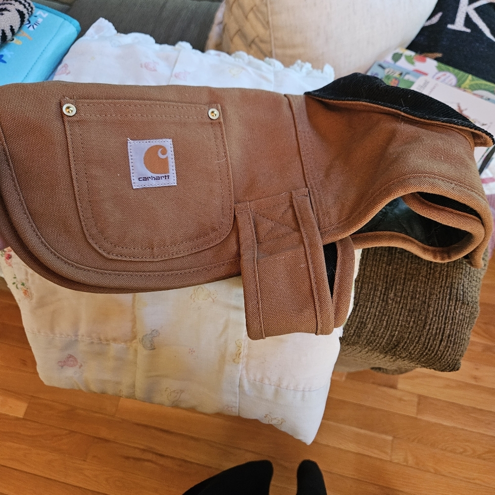 Carhartt TAN DUCK INSULATED DOG CHORE COAT